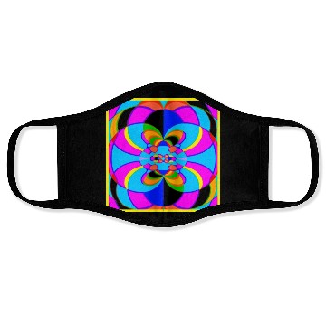 Discover Fresh Colorful Neon Patterns Art Face Masks