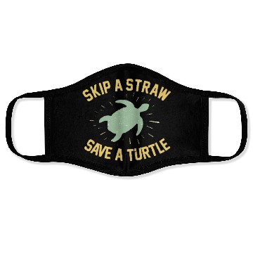 Discover Skip a Straw Save a Turtle Face Masks