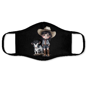 Discover Cowgirl with Cow Face Masks