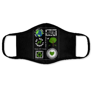 Discover Green Eco Friendly Save Our Planet Earth Face Masks