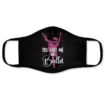 Discover Ballet Dancer Dance Girl Ballerina Face Masks