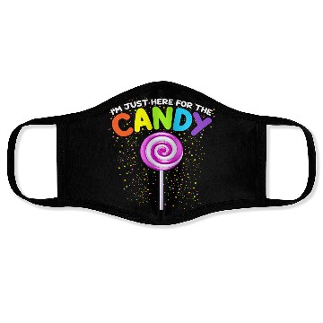 Discover Im Just Here For The Candy Funny Halloween 6 Face Masks