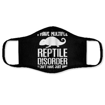 Discover Funny Reptile Disorder Lizard Owner Animal Lover Face Masks