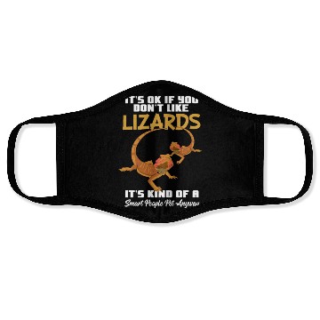 Discover Funny Lizard Pet Smart People Face Masks