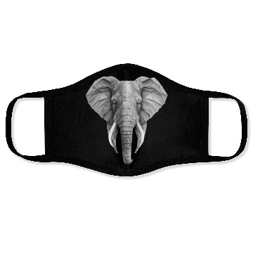 Discover geometric elephant Face Masks