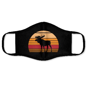 Discover Moose Sunset Animal Face Masks