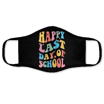 Discover Groovy Happy Last Day of School Teacher Student Face Masks
