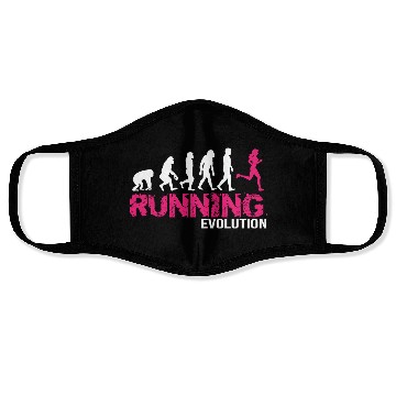 Discover Evolution Of Running Girls Runners Gift Face Masks