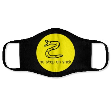 Discover no step on snek Face Masks