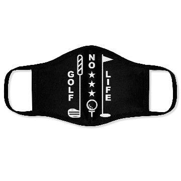 Discover No Golf No Life 1 Face Masks