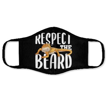 Discover RESPECT THE BEARD Gifts Reptile Lover Keeper Face Masks