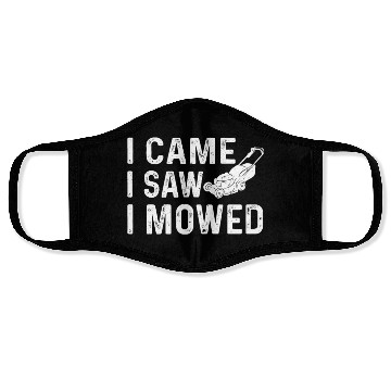 Discover Great Lawn Mower Costume Cutting Grass Face Masks