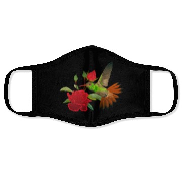 Discover Hummingbird With Flower Face Masks