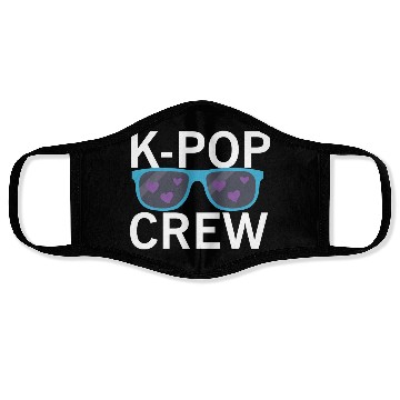 Discover Kpop Crew Korean Hangul Seoul Face Masks