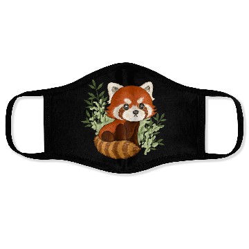 Discover Red Panda In Nature Face Masks