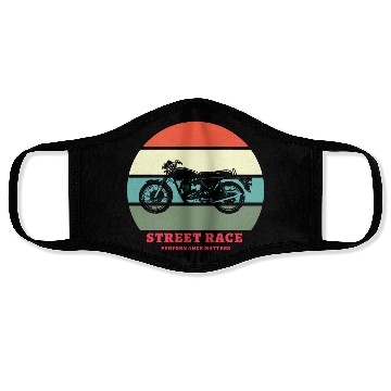 Discover Motorcycle Street Race Performance Matters Face Masks