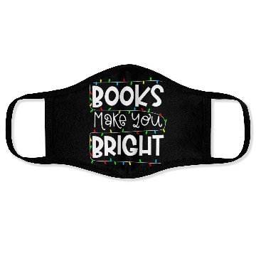 Discover Librarian Christmas Book Library Science Major Face Masks