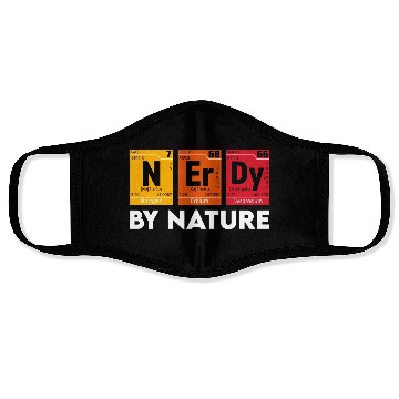 Discover Cool Nerd Design Nerdy By Nature Face Masks