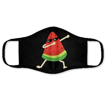 Discover Dabbing Watermelon Melon summer Fruit Lover Face Masks