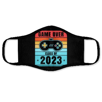 Discover Game Over Class Of 2023 Face Masks Students Funny