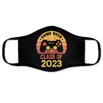 Discover Game Over Class of 2023 Graduation Decorations Face Masks