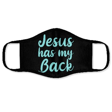 Discover Jesus Has My Back 4 Face Masks