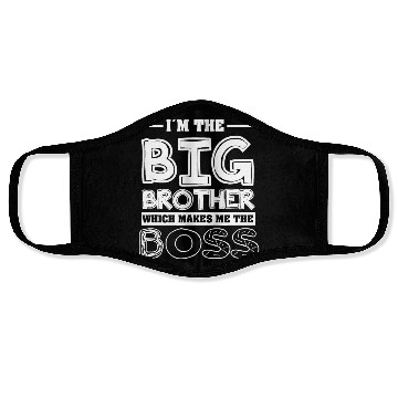 Discover Im the big brother - Funny Big Brother Boy Face Masks