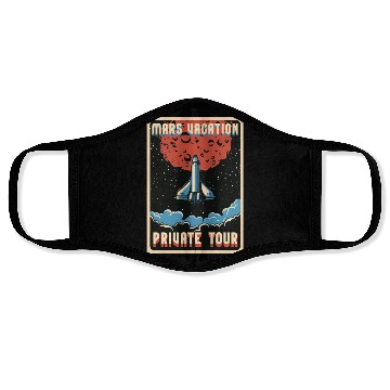 Discover Mars vacation private Tour Face Masks, Face Masks, bags