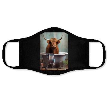 Discover Highland Cow Face Masks