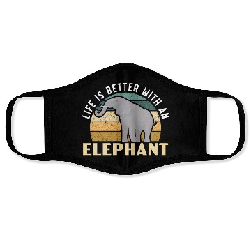 Discover Elephant Lover Wildlife Animal Zoo Zookeeper Face Masks