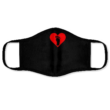 Discover I Love Bigfoot Face Masks