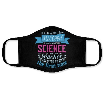 Discover Science Chemist periodic funny Scientist Chemistry Face Masks
