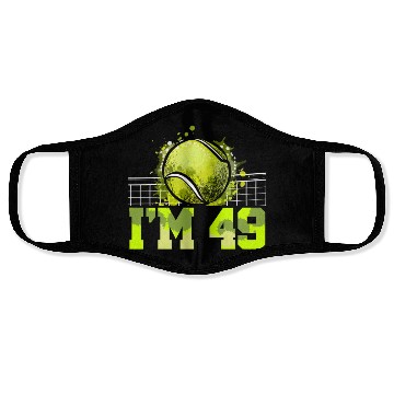 Discover I'm 49 Racket Sports Tennis Player Adult 49th Face Masks