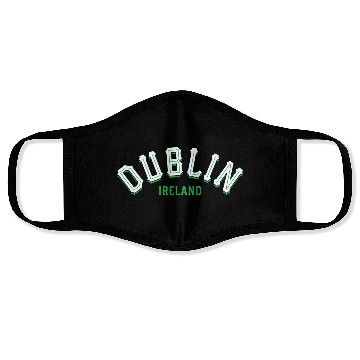 Discover Dublin Ireland Eire Irish Face Masks