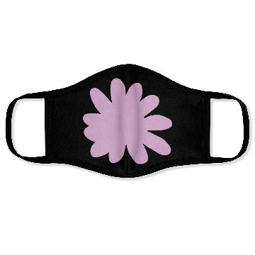 Discover Magenta Abstract Minimal Flower Face Masks