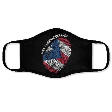Discover Puerto Rico Flag Fingerprint For Boricua Usa Fans Face Masks