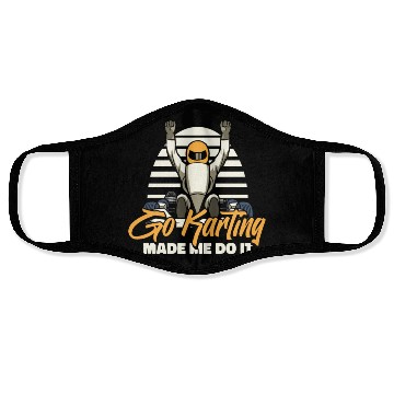Discover Go Kart Karting Cool Face Masks