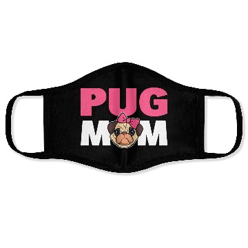 Discover Pug Mom Pug Parent Face Masks