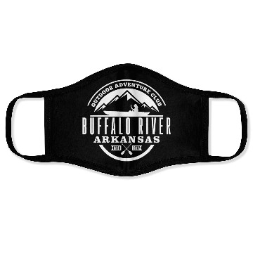 Discover Canoe Buffalo River Face Masks