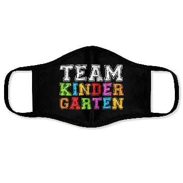 Discover Team Kindergarten Teacher Graduation Face Masks