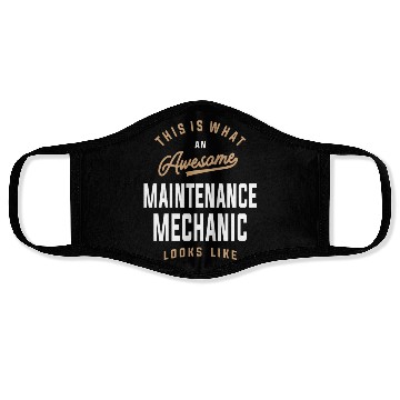 Discover Awesome Maintenance Mechanic Face Masks