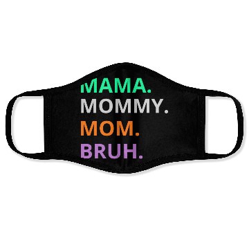 Discover vintage international women's day mama,mommy;bruh Face Masks