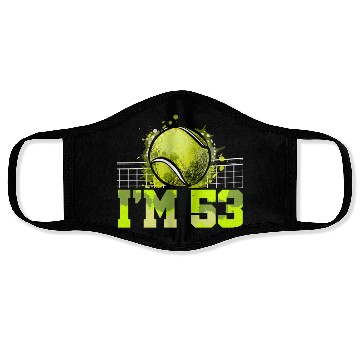 Discover I'm 53 Racket Sports Tennis Player Adult 53rd Face Masks