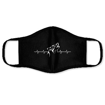 Discover Wolf Lover Heart Rate Face Masks