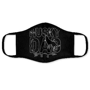 Discover Husky Dad Face Masks, Cute dad Face Masks for father