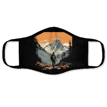 Discover Mountain Adventure Hiking Face Masks