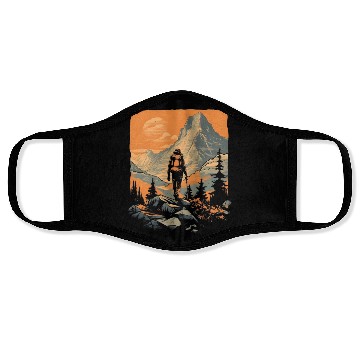 Discover Mountain Adventure Hiking Face Masks