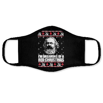 Discover Dreaming Red Marx Ugly Face Masks