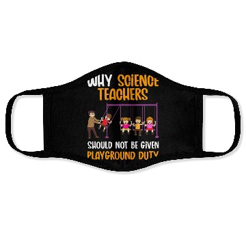 Discover Funny Science Teacher Cool Physics Chemistry Face Masks