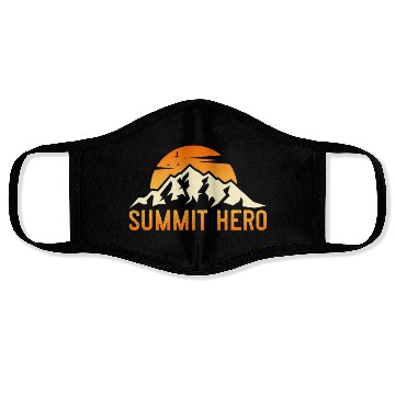 Discover Summit Hero Climbers Mountaineering Mountain Guide Face Masks